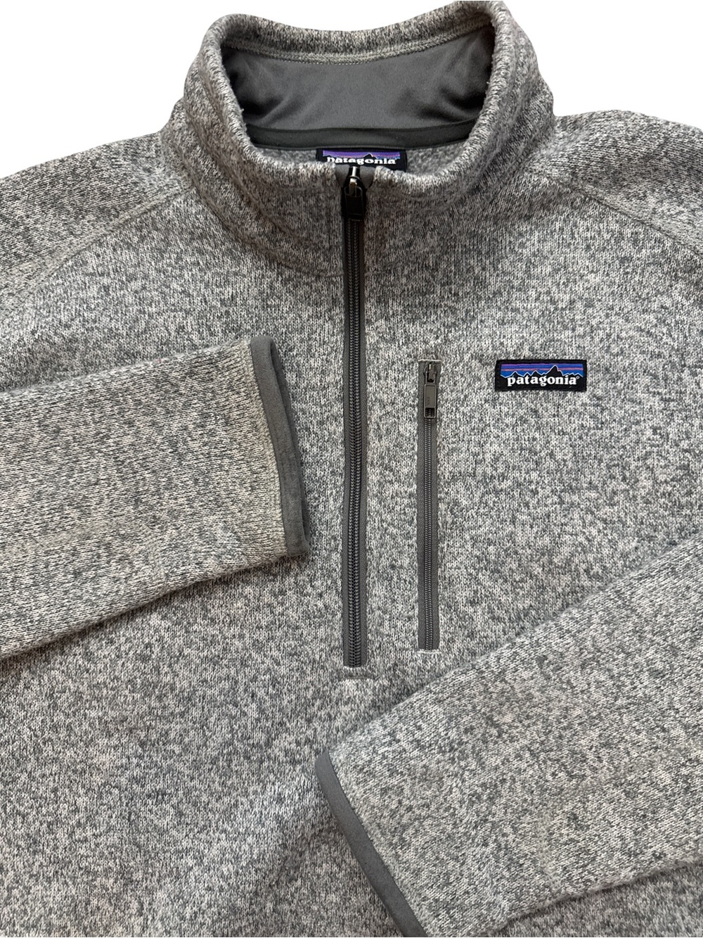 Patagonia Men’s Sweater Pullover 1/4 Zip Industrial Size XL Gray Outerwear